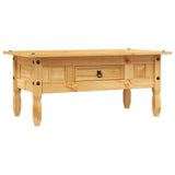 Coffee Table Mexican Pine Corona Range 100x55x44 cm - Front View