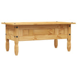 Coffee Table Mexican Pine Corona Range 100x55x44 cm - Rear View