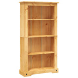 4-Tier Bookcase Mexican Pine Corona Range 80x29x150 cm - Front View