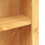 4-Tier Bookcase Mexican Pine Corona Range 80x29x150 cm - Rear View