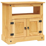TV Cabinet Mexican Pine Corona Range 80x43x78 cm - Front View
