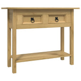 Console Table Mexican Pine Corona Range 93x34.5x73 cm - Front View