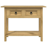 Console Table Mexican Pine Corona Range 93x34.5x73 cm - Side View