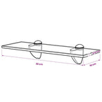 Floating Shelf Glass 30x10 cm 8 mm