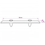 Floating Shelf Glass 30x20 cm 8 mm