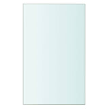 Shelf Panel Glass Clear 20x12 cm - Front View