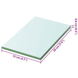 Shelf Panel Glass Clear 20x12 cm - Side View