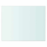 Shelf Panel Glass Clear 20x25 cm - Front View
