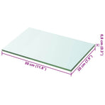 Shelf Panel Glass Clear 20x30 cm