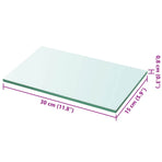 Shelf Panel Glass Clear 30x15 cm