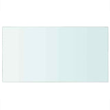 Shelf Panel Glass Clear 40x25 cm - Front View