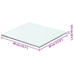 Shelf Panel Glass Clear 40x30 cm