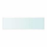 Shelf Panel Glass Clear 50x12 cm - Front View