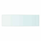 Shelf Panel Glass Clear 50x15 cm - Front View