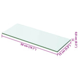 Shelf Panel Glass Clear 50x15 cm - Side View