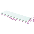 Shelf Panel Glass Clear 60x12 cm