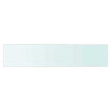 Shelf Panel Glass Clear 70x15 cm - Front View