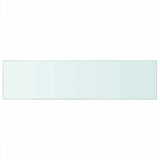 Shelf Panel Glass Clear 100x25 cm