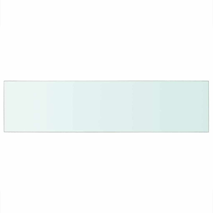 Shelf Panel Glass Clear 100x25 cm