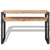 Console Table Solid Acacia Wood 120x40x85 cm - Front View
