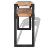 Console Table Solid Acacia Wood 120x40x85 cm - Side View