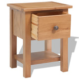 Nightstand 36x30x47 cm Solid Oak Wood - Top-Down View