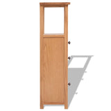 Corner Cabinet 26x26x94 cm Solid Oak Wood - Side View