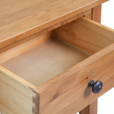 Console Table 50x32x75 cm Solid Oak Wood - 45-Degree Angle
