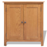 Sideboard 70x35x75 cm Solid Oak Wood - Front View