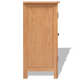 Sideboard 70x35x75 cm Solid Oak Wood - Side View