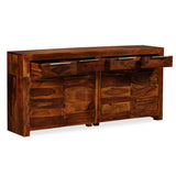 Sideboard Solid Acacia Wood 160x35x75 cm
