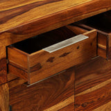 Sideboard Solid Acacia Wood 160x35x75 cm