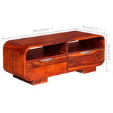 Coffee Table Solid Acacia Wood 90x40x35 cm