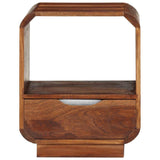 Nightstand with Drawer Solid Acacia Wood 40x30x50 cm
