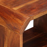 Nightstand with Drawer 2 pcs Solid Acacia Wood 40x30x50 cm - Close-Up Angle