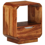 Nightstand with Drawer 2 pcs Solid Acacia Wood 40x30x50 cm - Extra Image