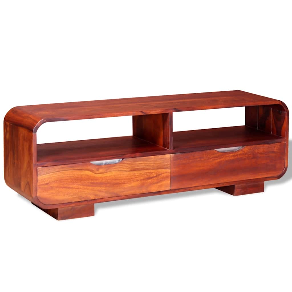 TV Cabinet Solid Acacia Wood 116x30x40 cm