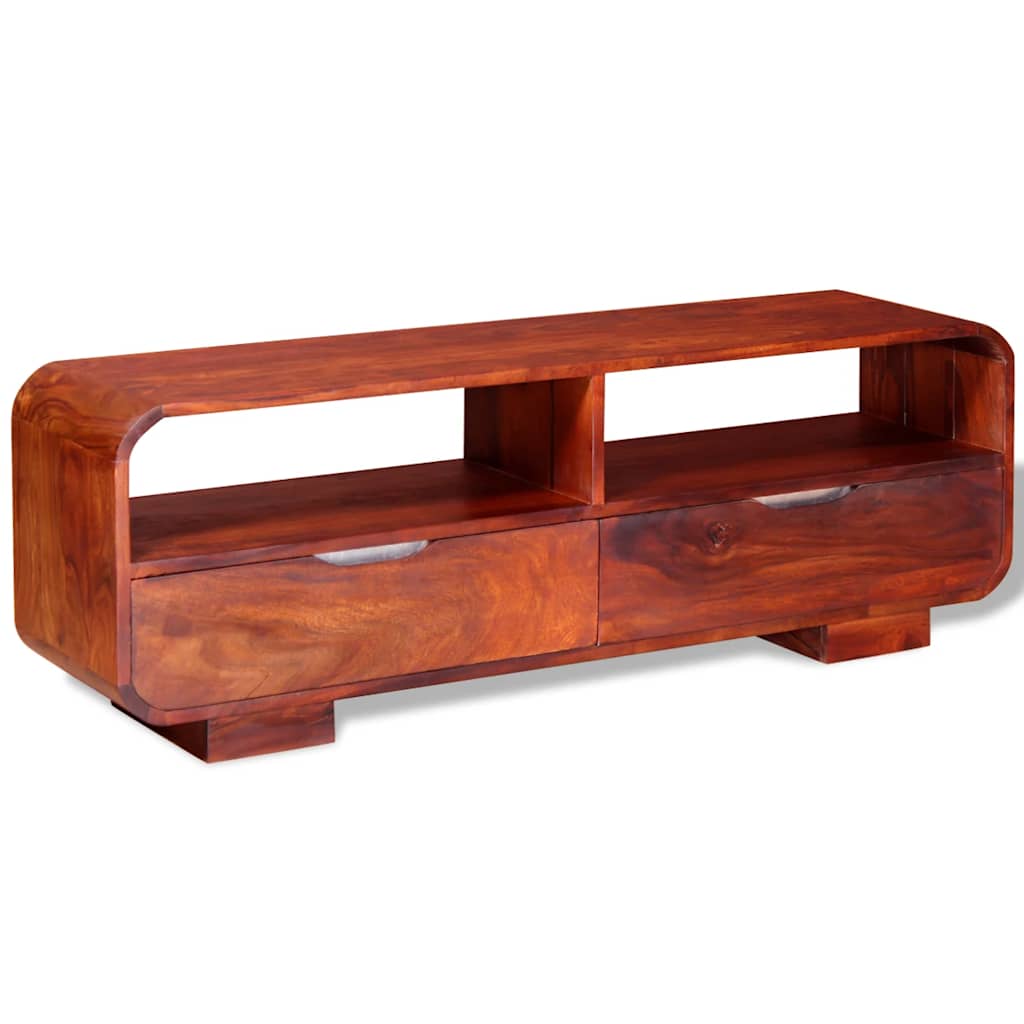 TV Cabinet Solid Acacia Wood 116x30x40 cm