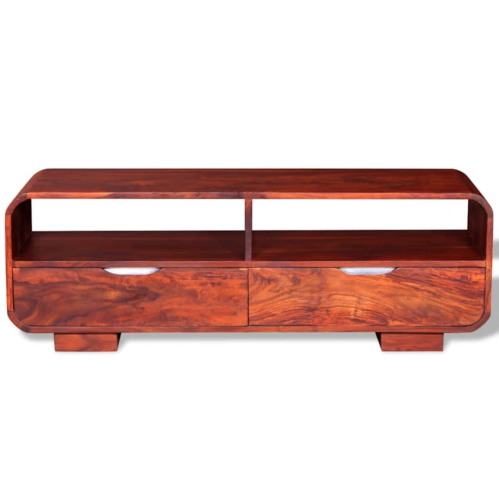 TV Cabinet Solid Acacia Wood 116x30x40 cm