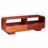 TV Cabinet Solid Acacia Wood 116x30x40 cm - Extra Image