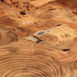 Log Bar Table Solid Acacia Wood 90x60x110 cm - Extra Image