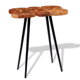 Log Bar Table Solid Acacia Wood 90x60x110 cm - Top-Down View