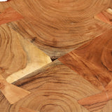 Log Bar Table Solid Acacia Wood 90x60x110 cm