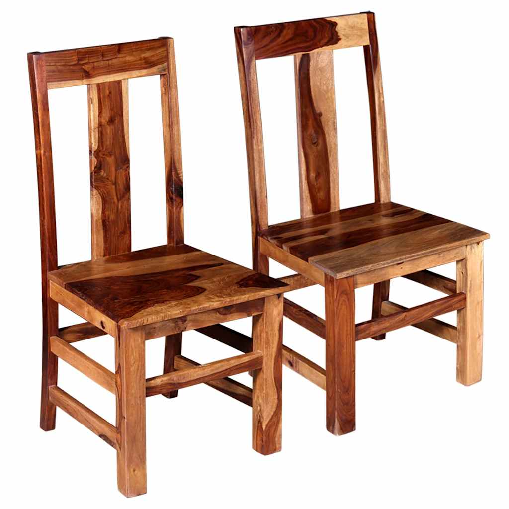 Dining Chairs 2 pcs Solid Acacia Wood