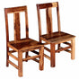 Dining Chairs 2 pcs Solid Acacia Wood