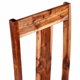 Dining Chairs 2 pcs Solid Acacia Wood - Extra Image