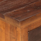 Nightstand Solid Acacia Reclaimed Wood - Low Angle