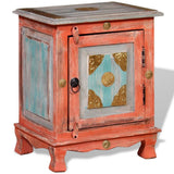 Nightstand Solid Mango Wood Orange - 45-Degree Angle