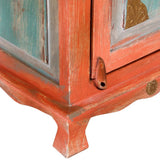 Nightstand Solid Mango Wood Orange - Low Angle