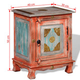 Nightstand Solid Mango Wood Orange - Extra Image